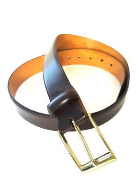 Martin Dingman Milled Leather Belt Brown 32 Handmade Minimalist
